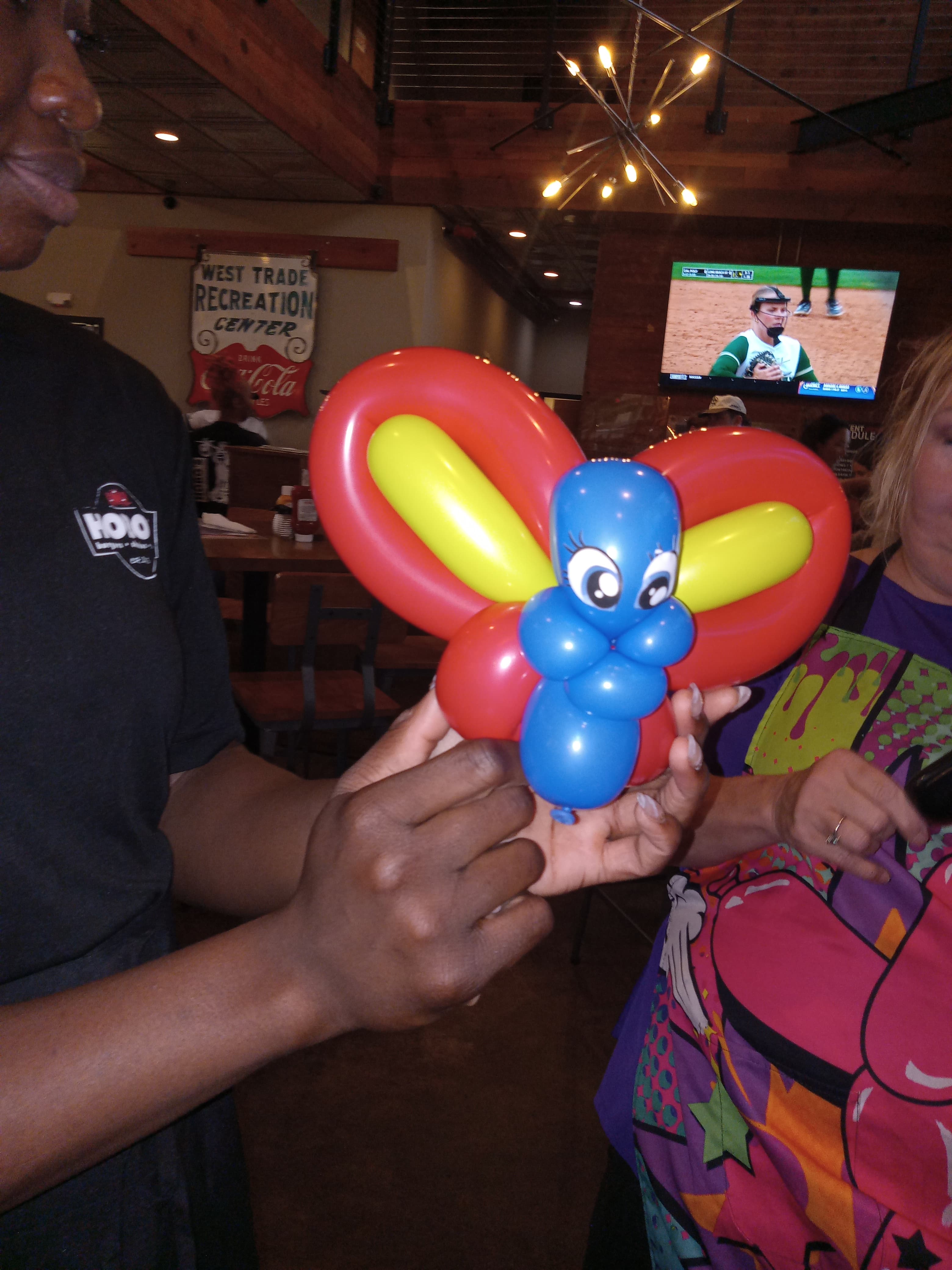 Balloon art at Charlotte party