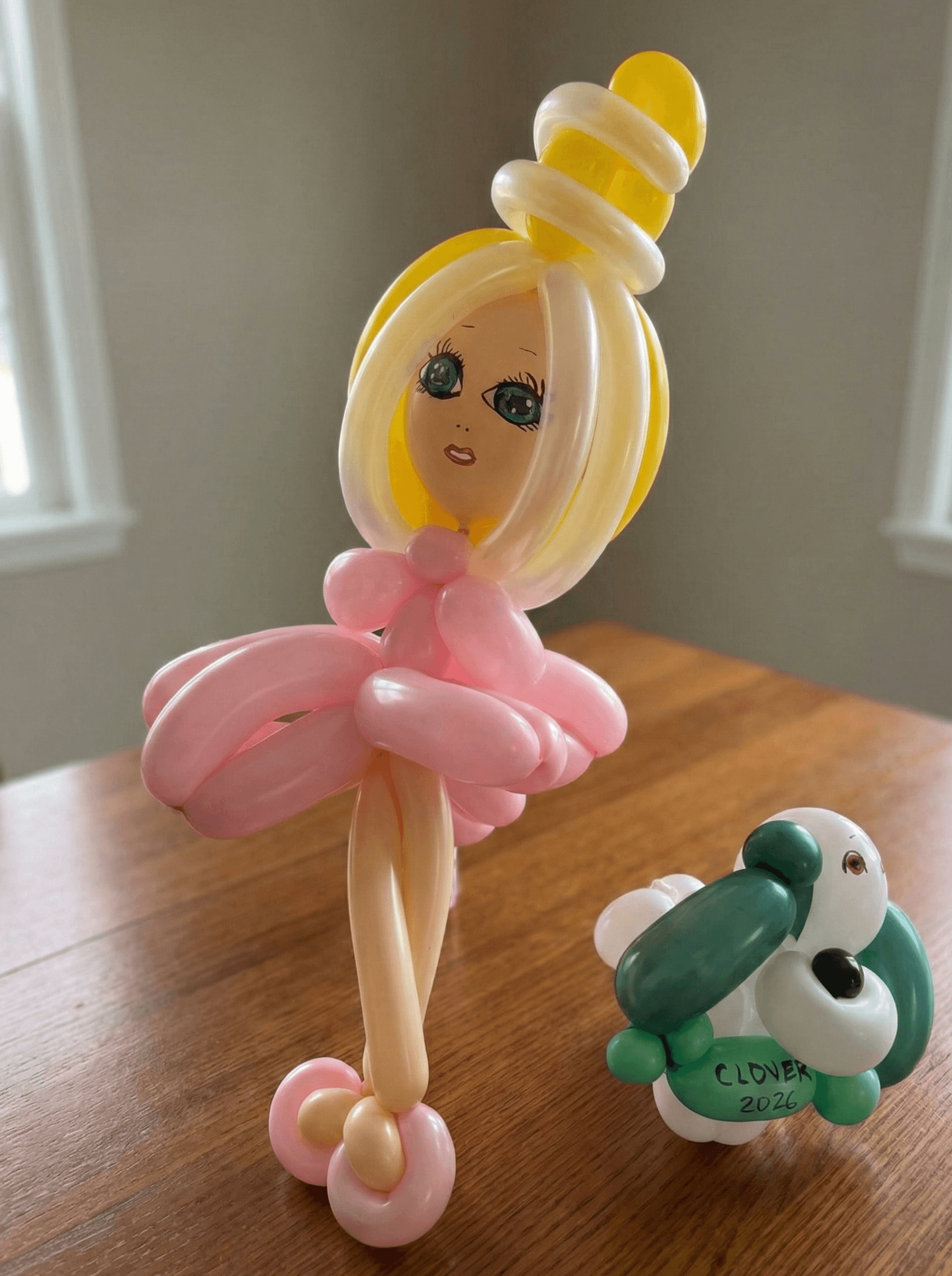 Balloon art creation at Charlotte event