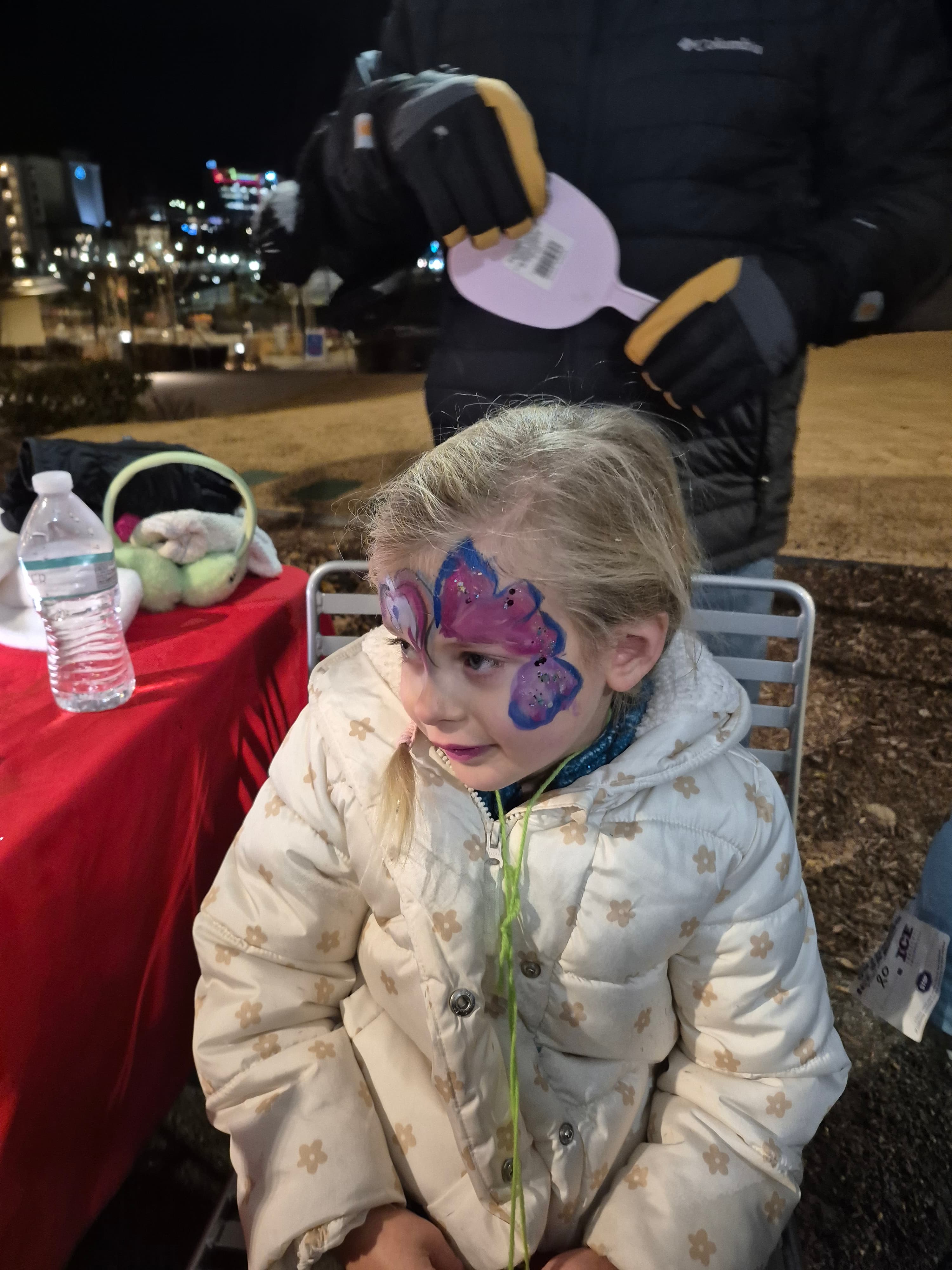 Face paint art at Charlotte event