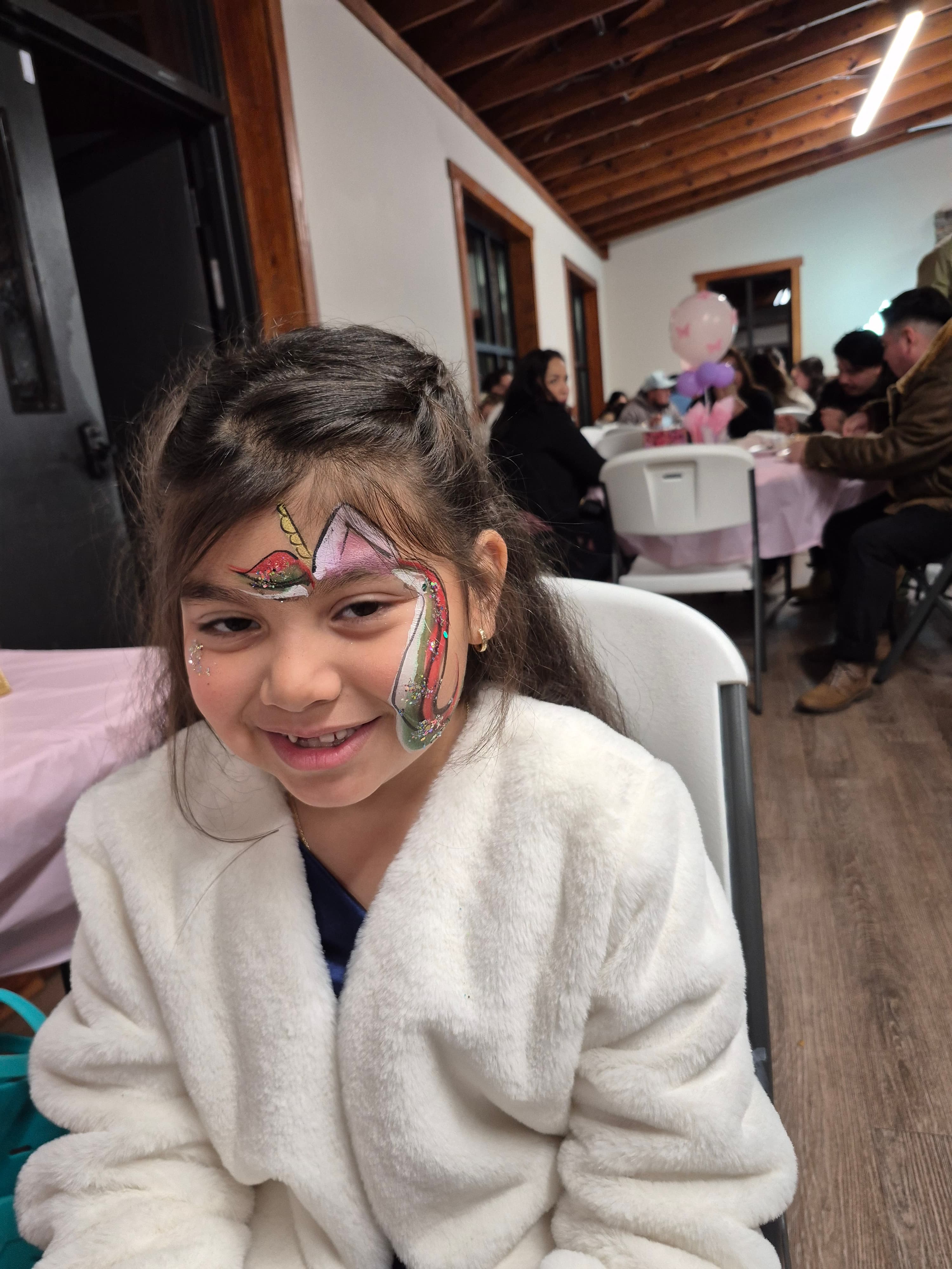 Creative face paint at Charlotte event